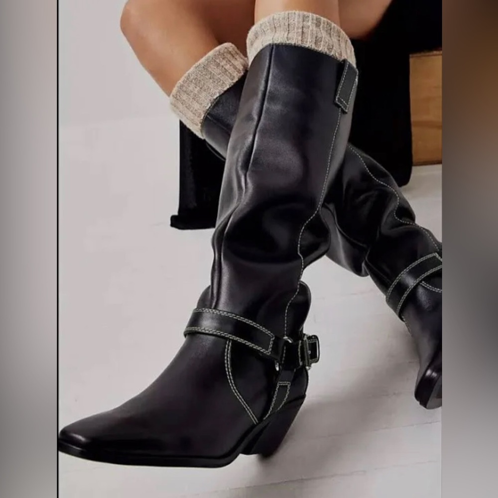 Caverley by Anthropologie Milly Boot Black size 36(US5) and 39(US8) - Picture 2 of 11
